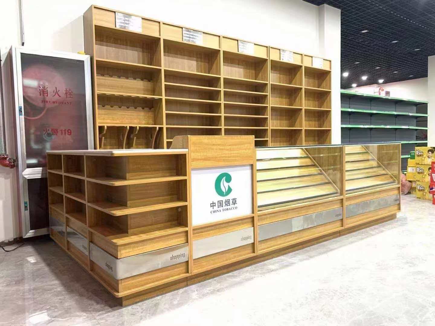四平市烟酒柜果蔬货架 - 方案